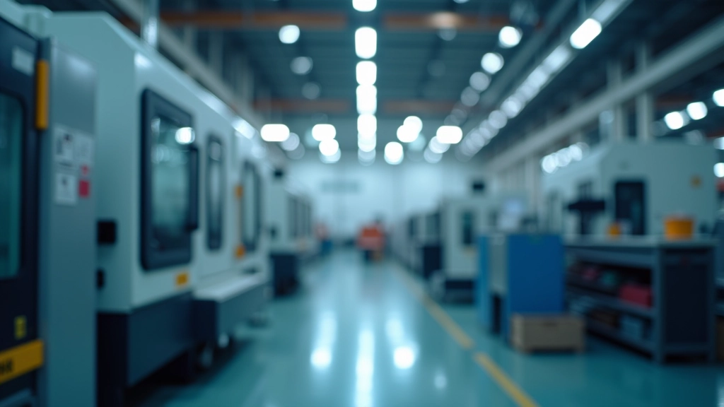 Fertigungshalle mit modernen CNC-Maschinen und automatisierter Produktion, Mittelstandshersteller mit hoher Technologieausstattung