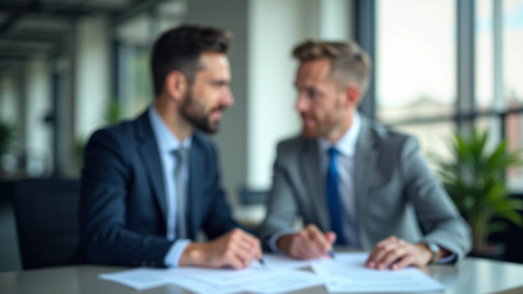 Techniker beim Patent-Rechercheprozess, Dokumentation von Innovationen in modernem Office-Setting